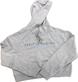 CFW Center EMB Relax Crop Hoodie