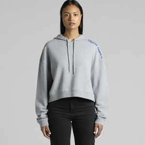 CFW Center EMB Relax Crop Hoodie