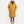 Person wearing a mustard yellow coat on a white background